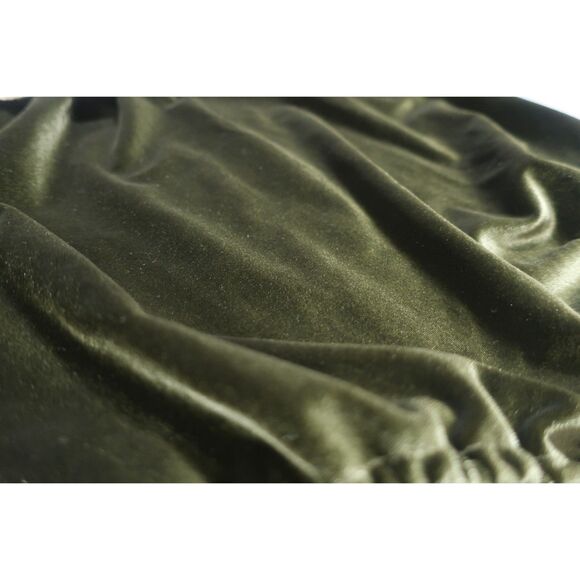 Ali Specials Green Velour Romper Cream Embroidered Bib Toddler Girls 3T NWT - Picture 3 of 4